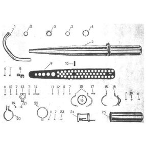 Kipufogó rajz Simson